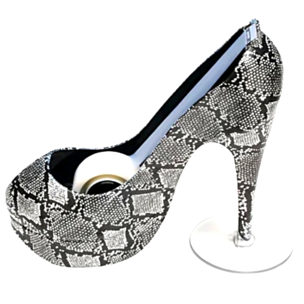 Tape Dispenser, Scotch Magic Tape Dispenser, 👠Fashion Snakeskin Shoe, New - Picture 3 of 4